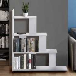 Libreria design moderno in MDF bianco Gradient