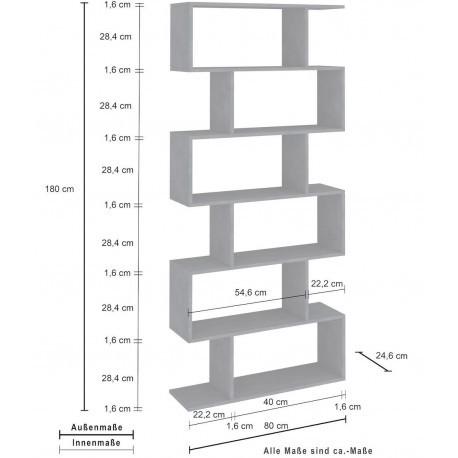 Libreria a giorno design moderno Lombard