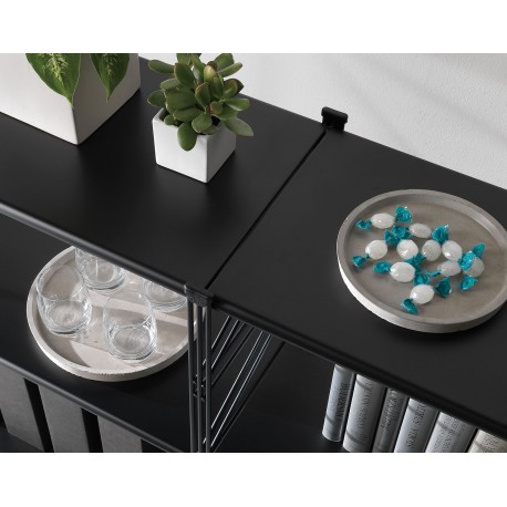 Libreria in acciaio design moderno Melker 45