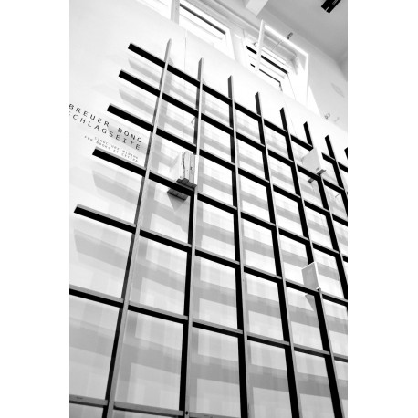 Libreria a giorno in legno design moderno Schlagseite