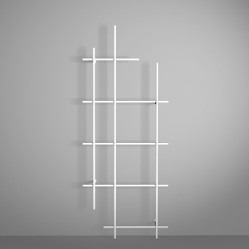 Libreria a muro in tubi d'acciaio Etere 3 2