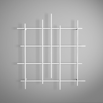 Libreria moderna in tubolare d'acciaio Etere2