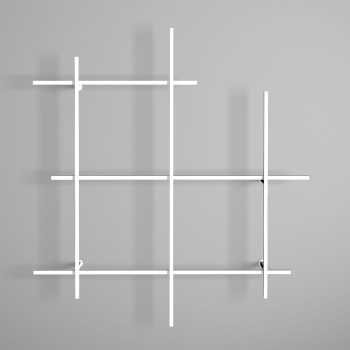 Libreria a parete in tubolare d'acciaio Etere1