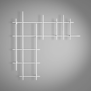 Libreria a muro in tubi d'acciaio Etere 6