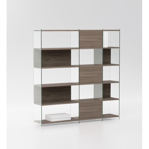 Libreria divisoria bifacciale autoportante 190 x 200 cm Tibor6