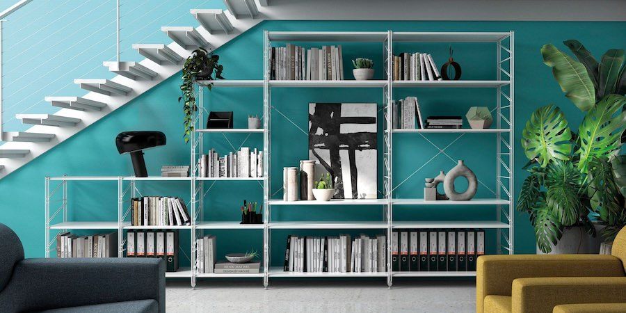 Librerie componibili in acciaio: come creare scaffali e scaffalature