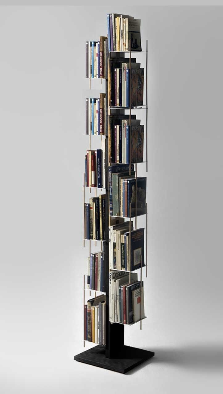 Libreria colonna in legno Zia Veronica naturale o nero