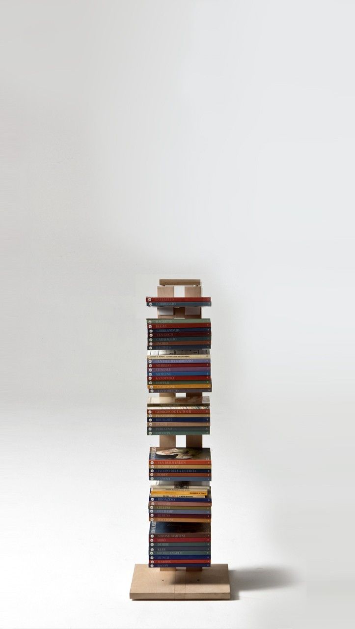 Libreria a colonna da terra Zia Ortensia in legno 200 cm
