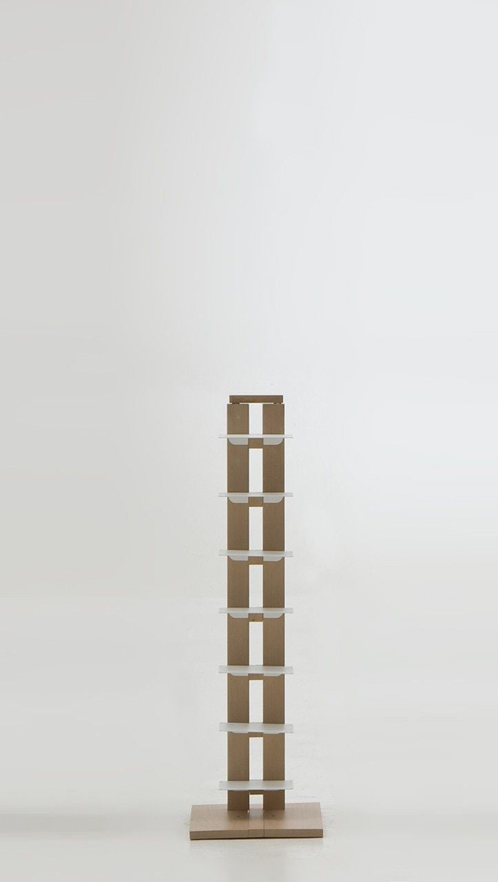 Libreria a colonna da terra Zia Ortensia in legno 200 cm