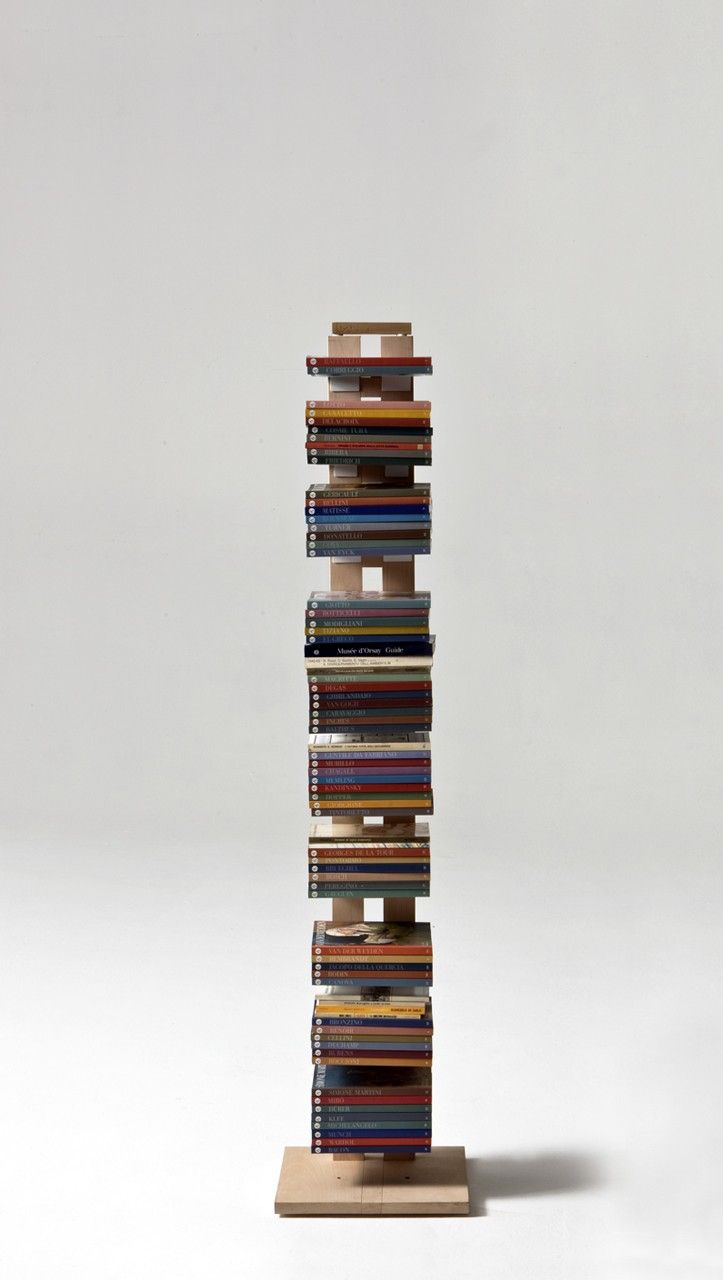 Libreria a colonna da terra Zia Ortensia in legno 200 cm