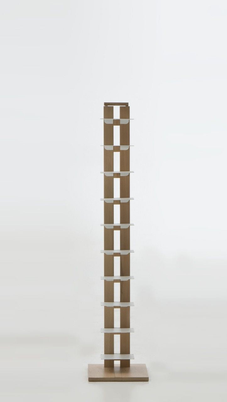 Libreria a colonna da terra Zia Ortensia in legno 200 cm
