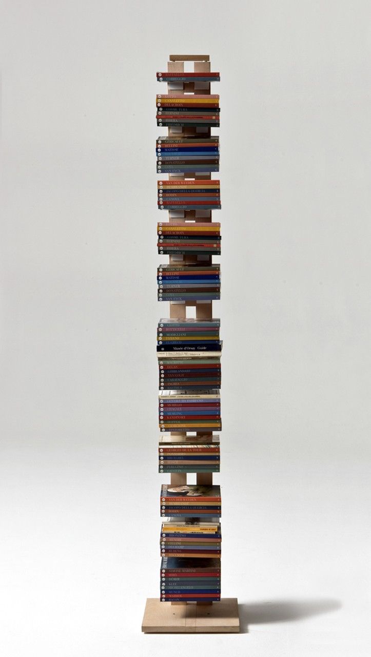 Libreria a colonna da terra Zia Ortensia in legno 200 cm
