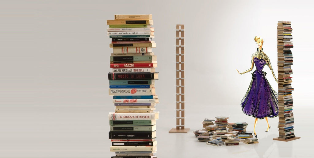 Libreria a colonna da terra Zia Ortensia in legno 200 cm