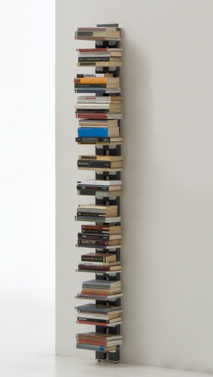 Libreria da muro verticale Zia Ortensia in legno naturale