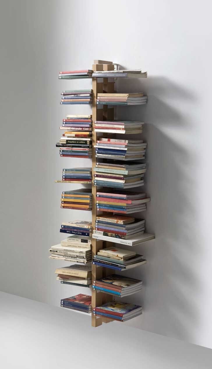 Libreria da muro Zia Bice in legno massello