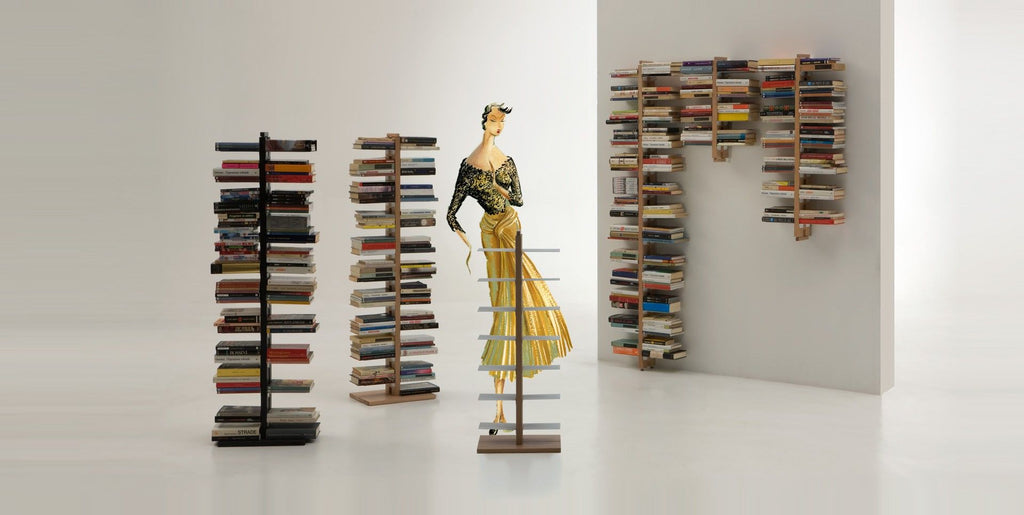 Libreria sospesa a parete Zia Bice in legno massello