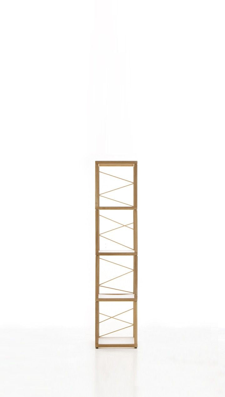 Libreria scaffale da terra in legno Zia Babele Le Torri