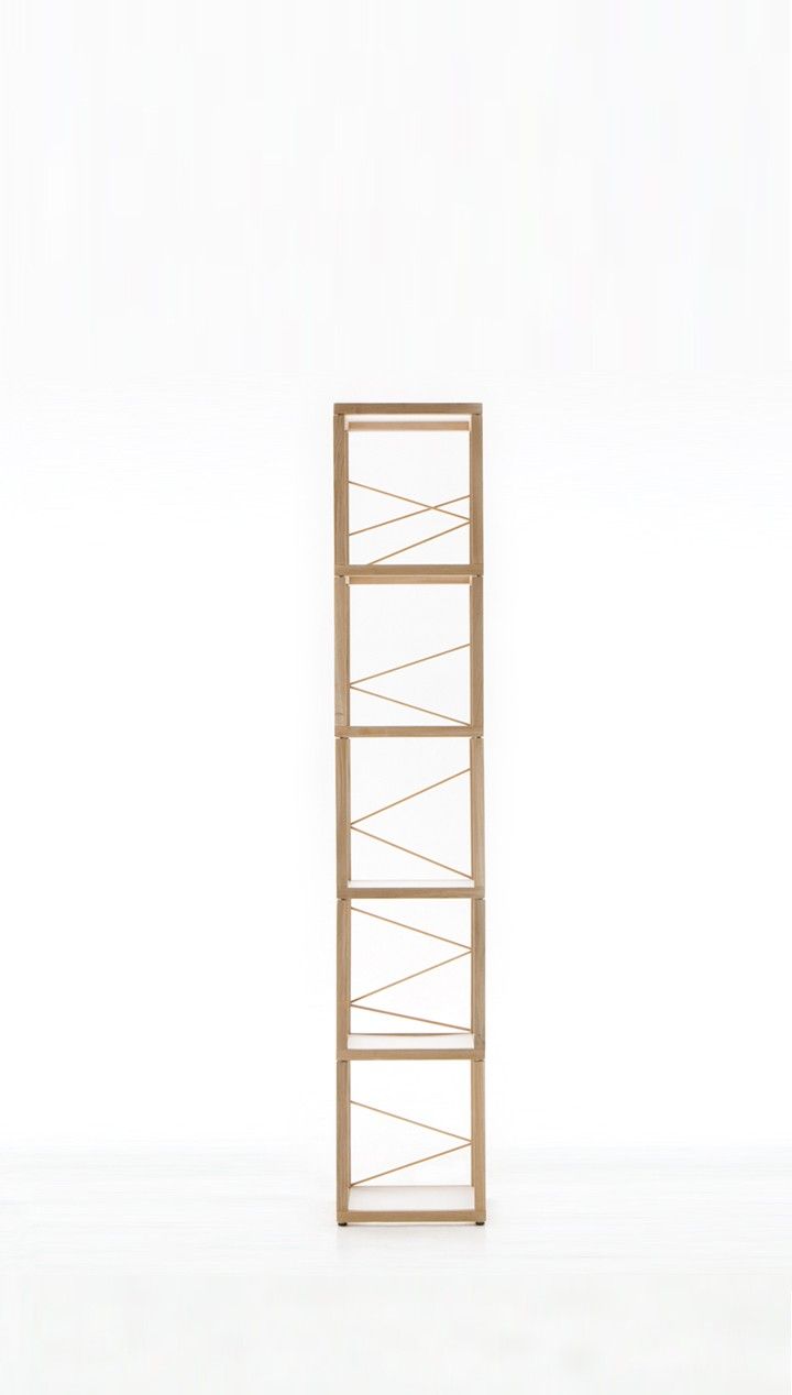 Libreria scaffale da terra in legno Zia Babele Le Torri