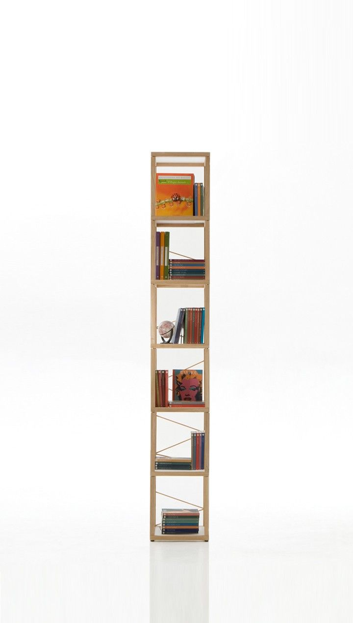 Libreria scaffale da terra in legno Zia Babele Le Torri
