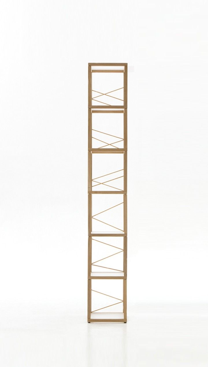 Libreria scaffale da terra in legno Zia Babele Le Torri