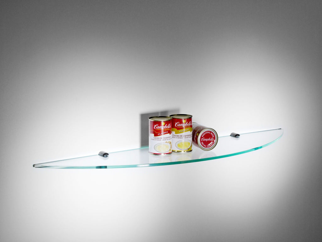 Mensole da cucina in vetro trasparente 90 cm Clove