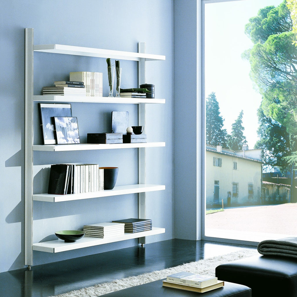 Scaffale metallico da parete in acciaio bianco Astryd 13