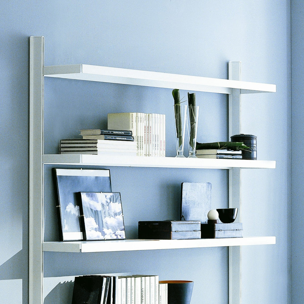 Scaffale metallico da parete in acciaio bianco Astryd 13