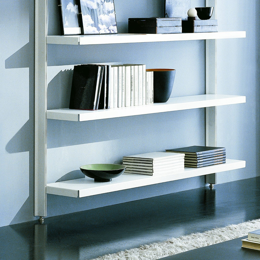 Scaffale metallico da parete in acciaio bianco Astryd 13