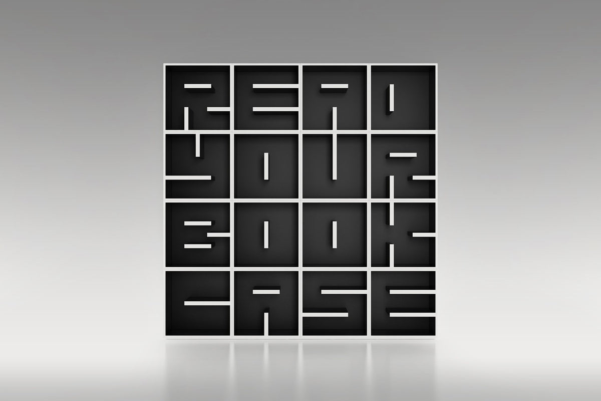 Cubo libreria componibile a forma di lettera ABC