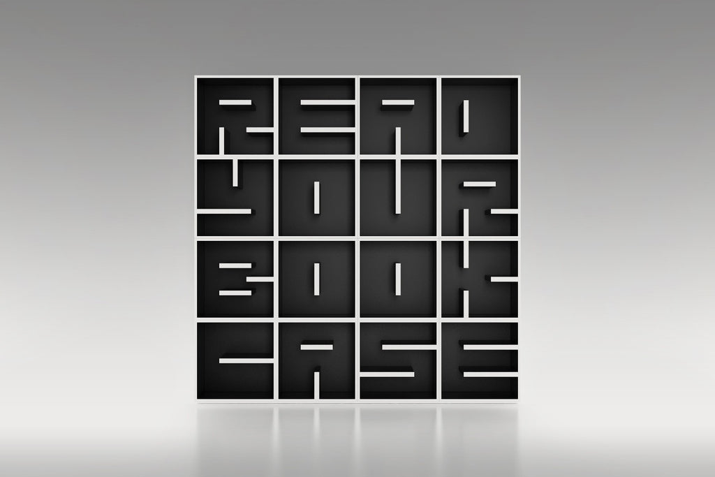 Libreria da terra a forma di lettere in legno ABC RYBC