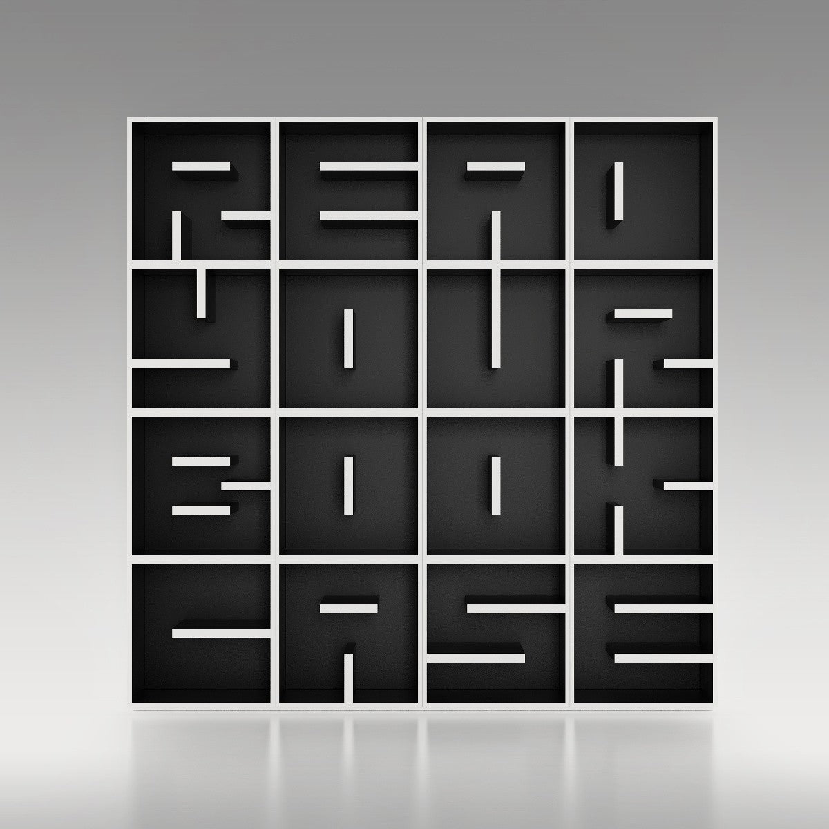 Libreria da terra a forma di lettere in legno ABC RYBC