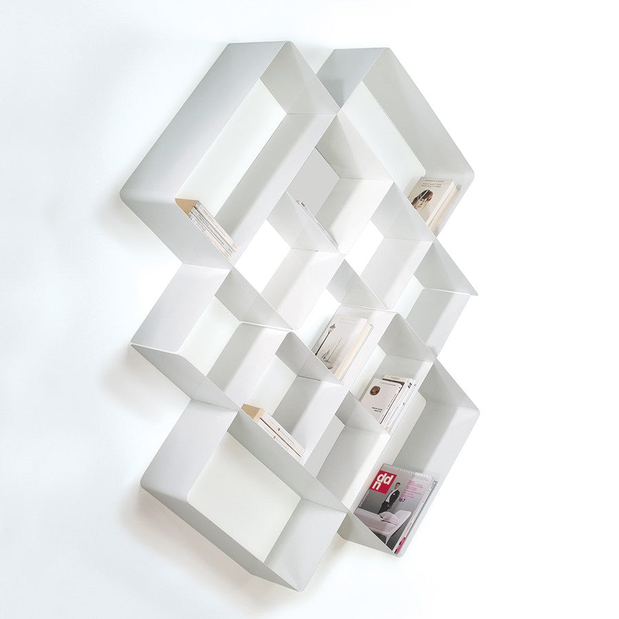 Libreria design in acciaio Kreando-3