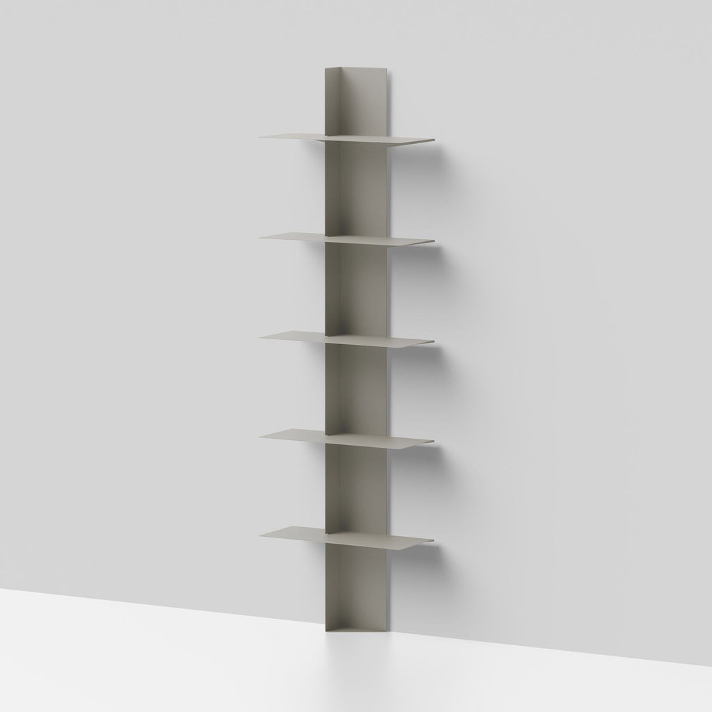 Libreria da parete Vertikal in acciaio a colonna 45 x 160 cm