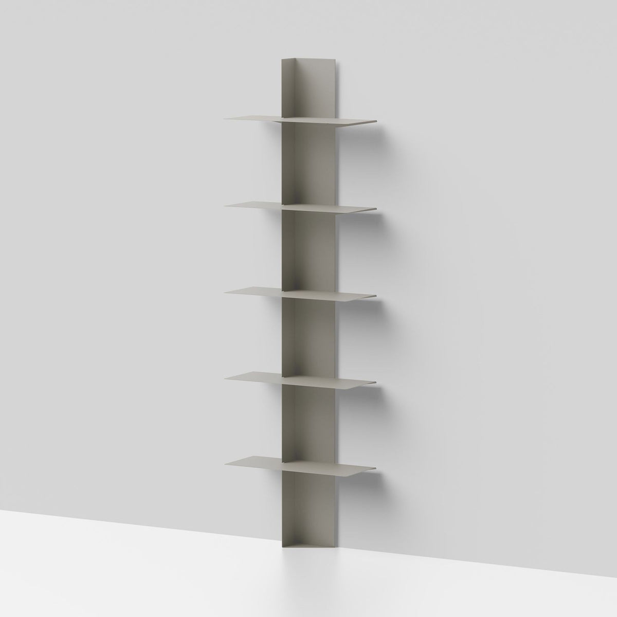 Libreria da parete Vertikal in acciaio a colonna 45 x 160 cm