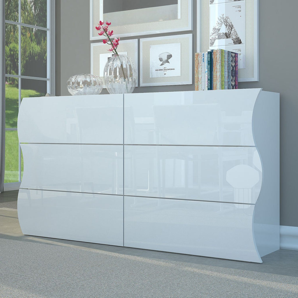 Credenza da cucina con 6 cassetti Surf F
