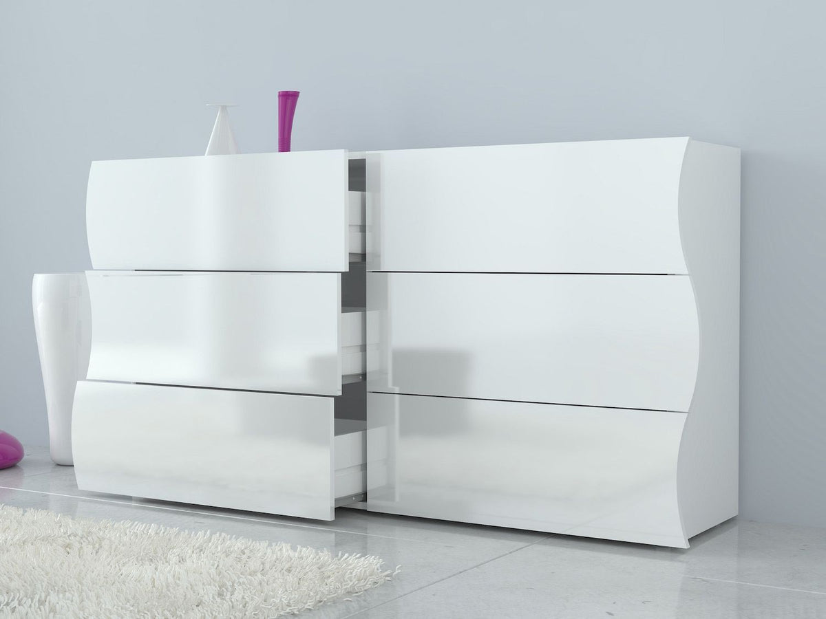 Credenza da cucina con 6 cassetti Surf F