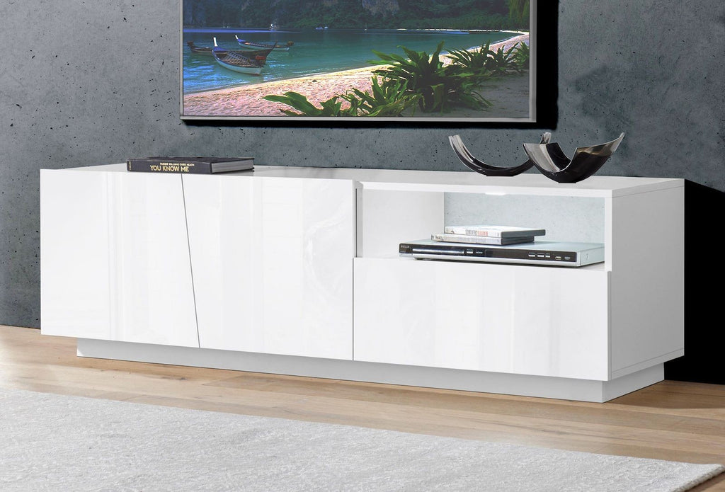 Madia porta TV Annabel 2A/1C/1V White