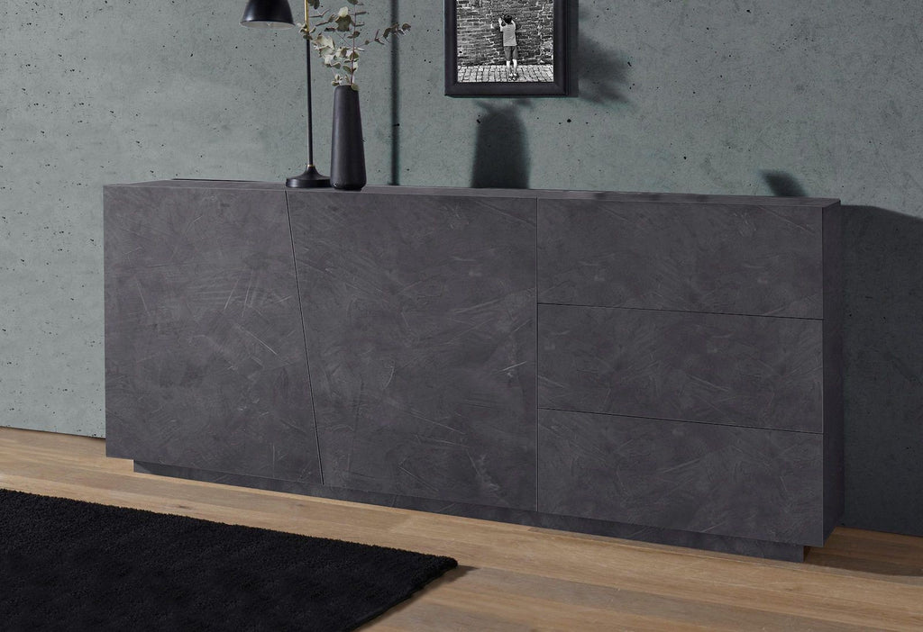 Credenza moderna Annabel 2A/3C Slate