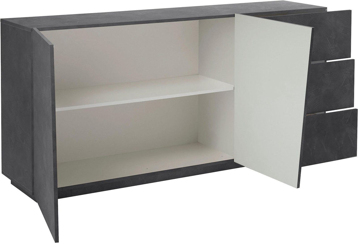 Credenza moderna Annabel 2A/3C Slate