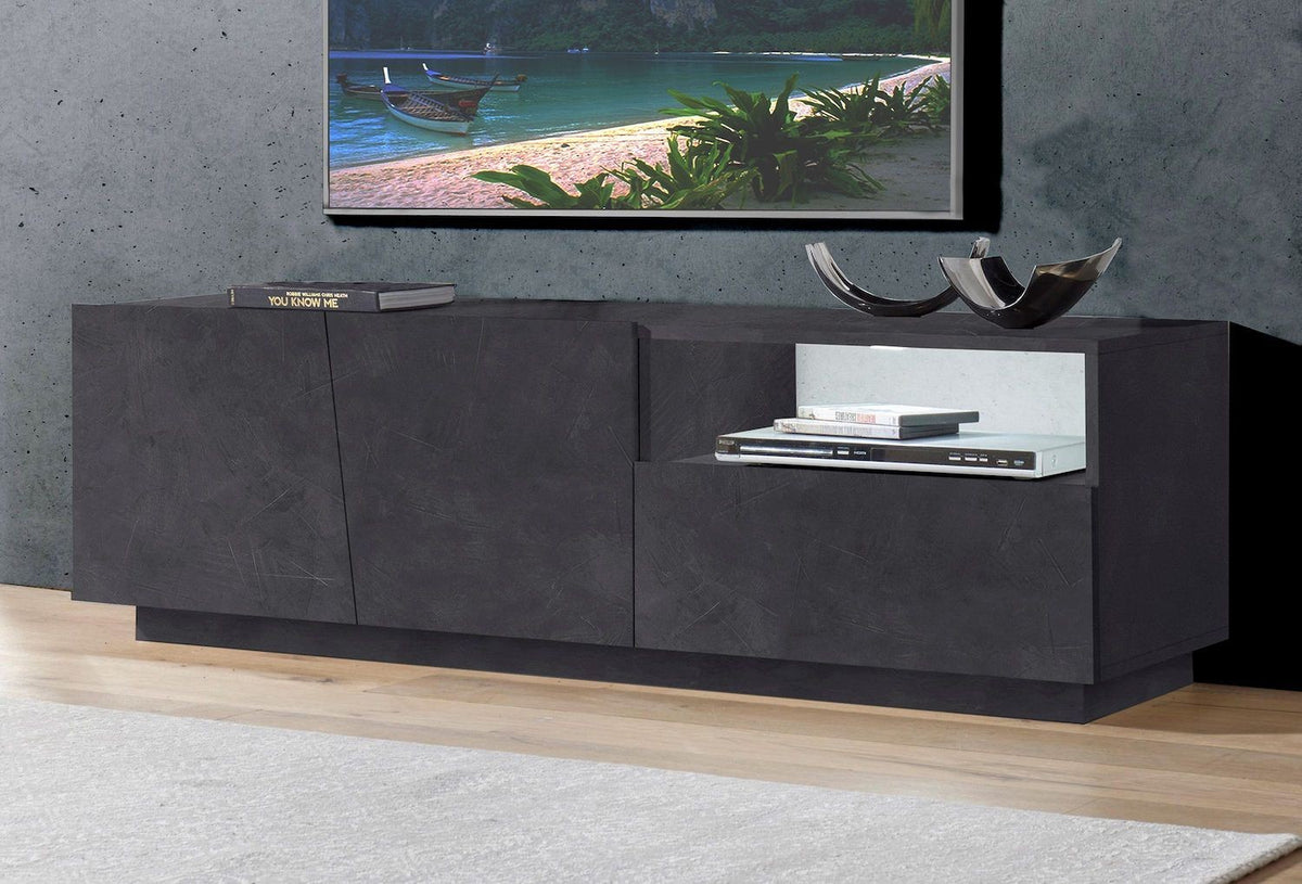 Madia porta TV Annabel 2A/1C/1V Slate