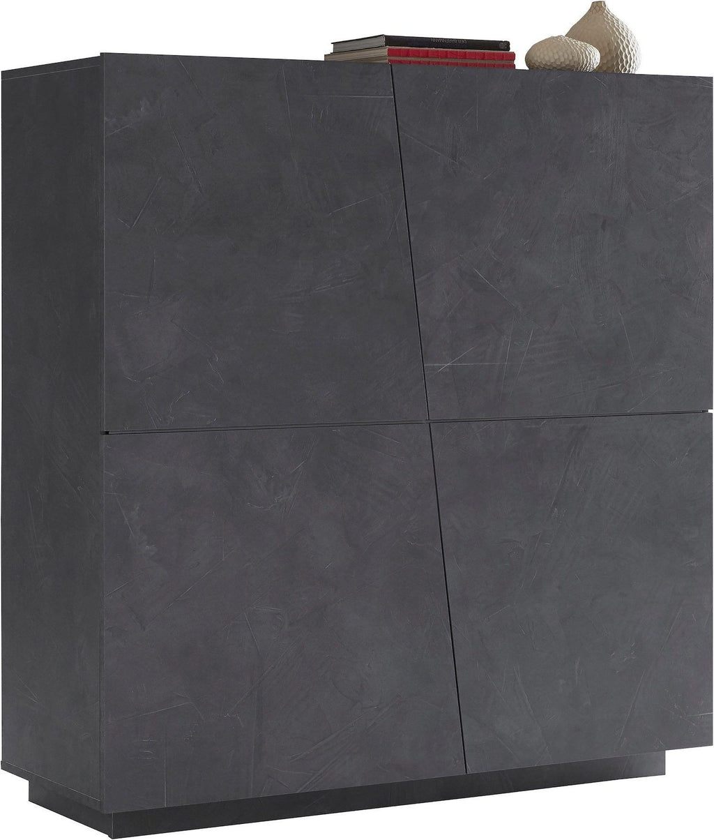Credenza moderna Annabel 4A Slate