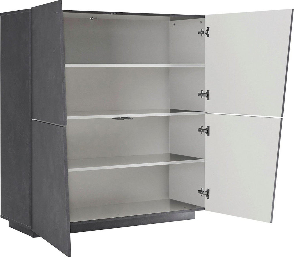 Credenza moderna Annabel 4A Slate