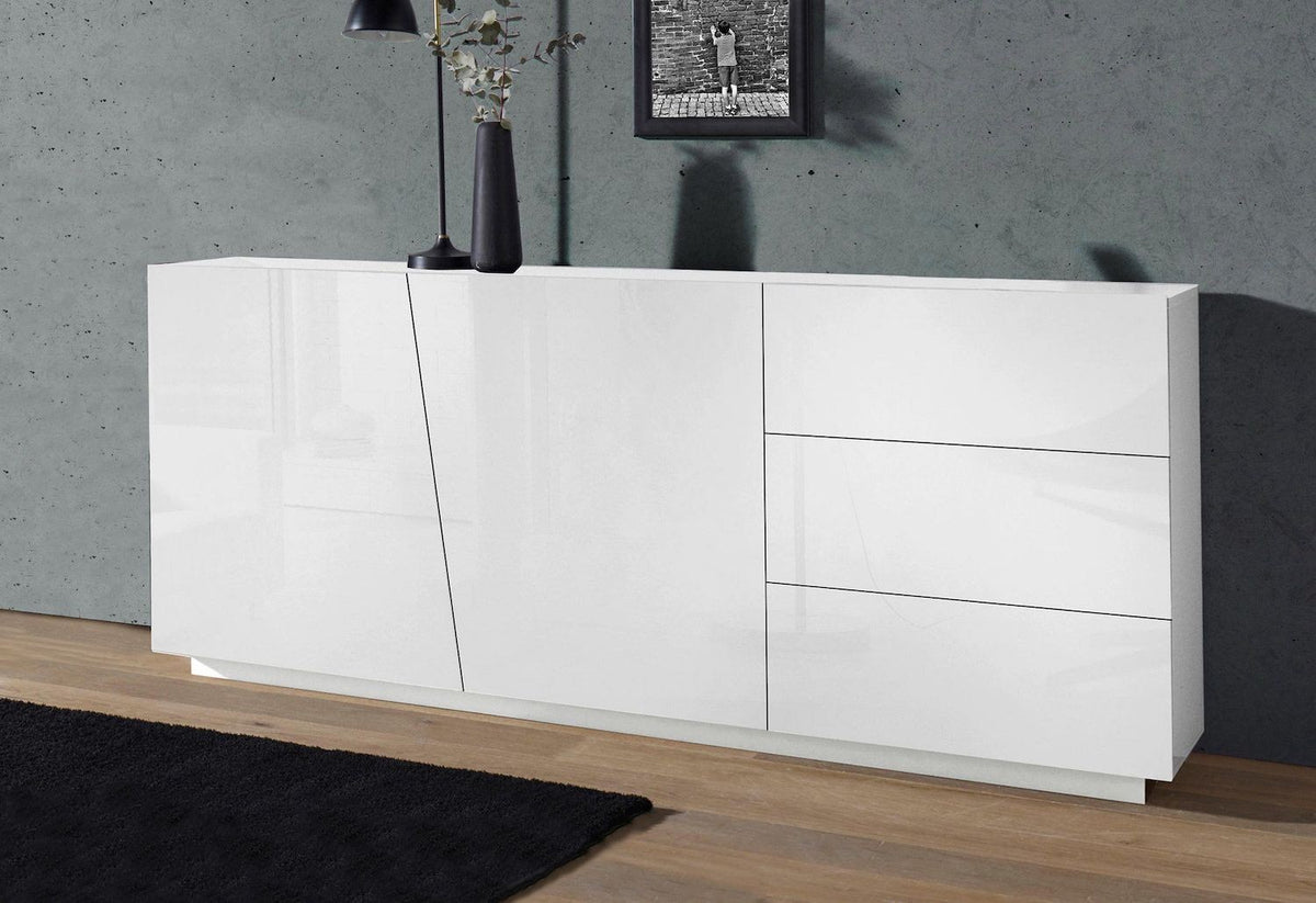 Credenza moderna Annabel 2A/3C White