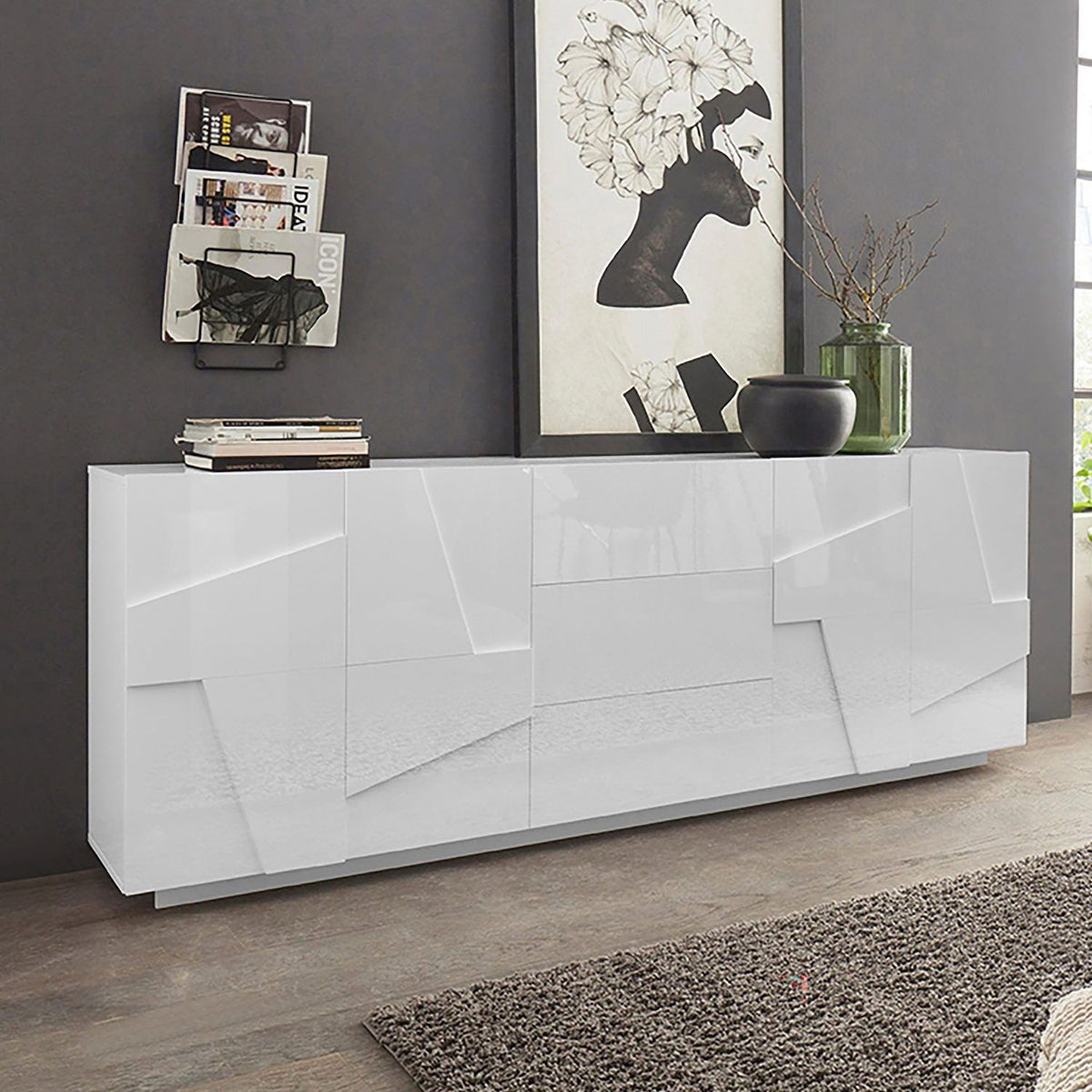 Madia moderna Taylor 4A/3C White