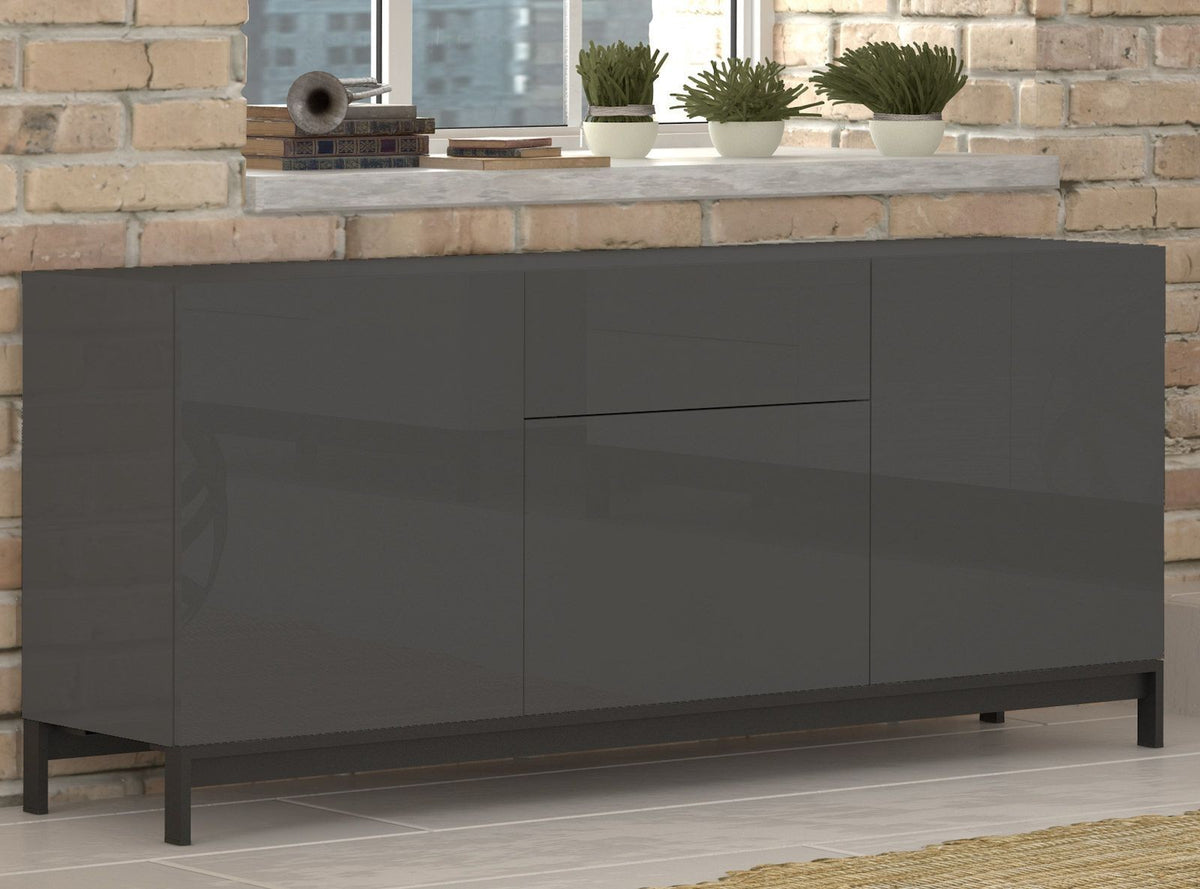 Madia porta TV Teodor 3A/1C+ Anthrax