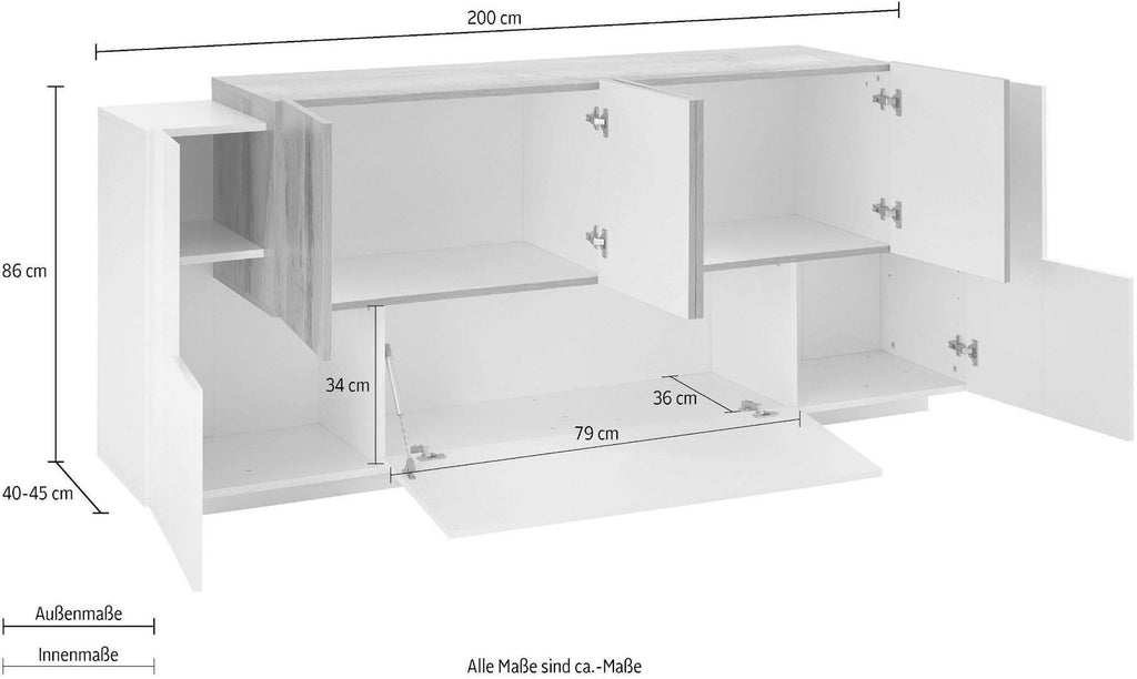 Credenza cucina Lukas 3A/4A WM