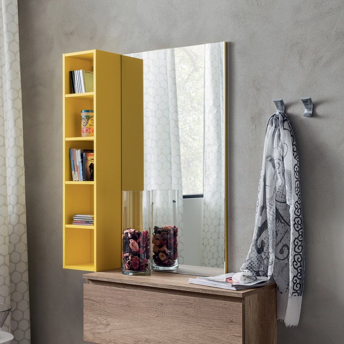 Libreria a colonna a muro Eloise