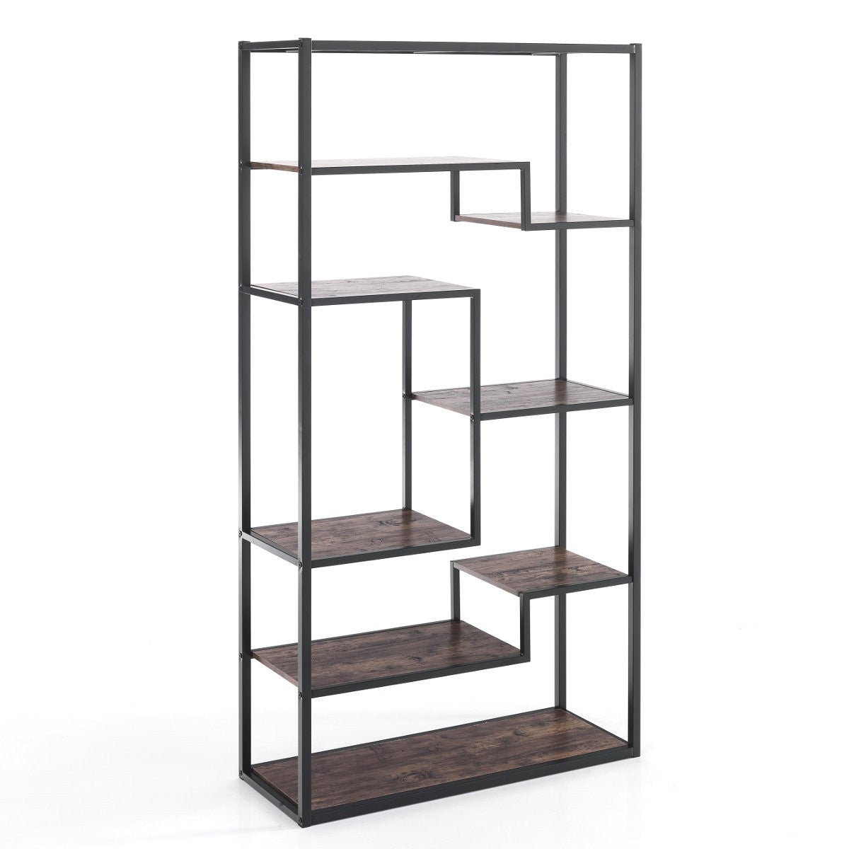 Scaffale libreria Unisocom in metallo e legno