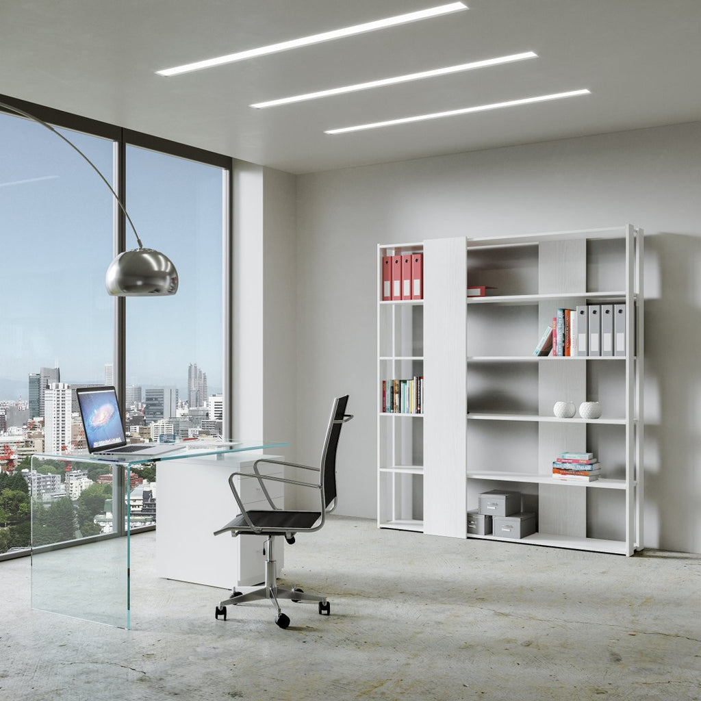 Libreria a parete in legno Inedditah B