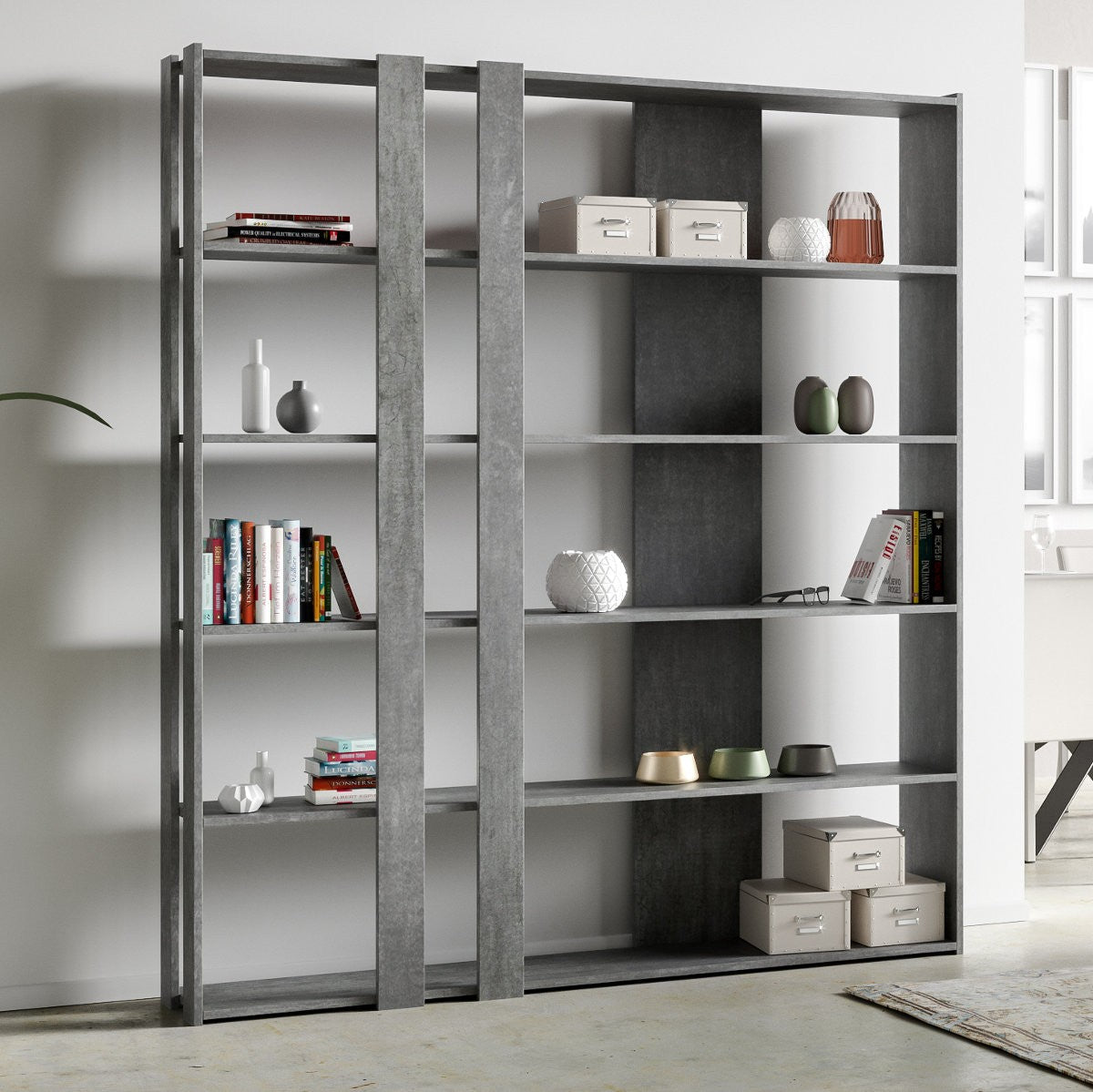 Libreria a muro design moderno Inedditah C